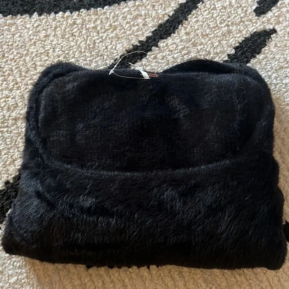 Free people square neck black sweater - Picture 8 of 12